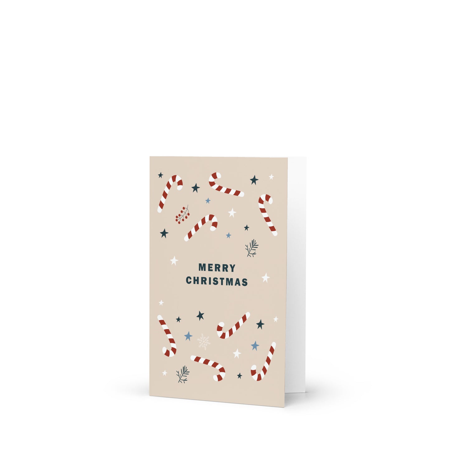 Merry Christmas (Candy Canes) - Christmas Greeting Card