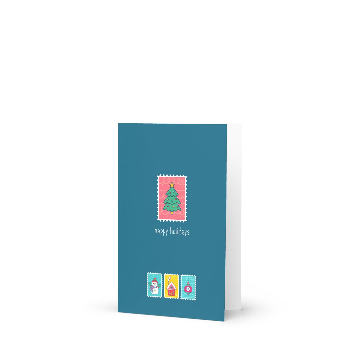 Postcards from the Land of Christmas - Happy Holidays Note Card