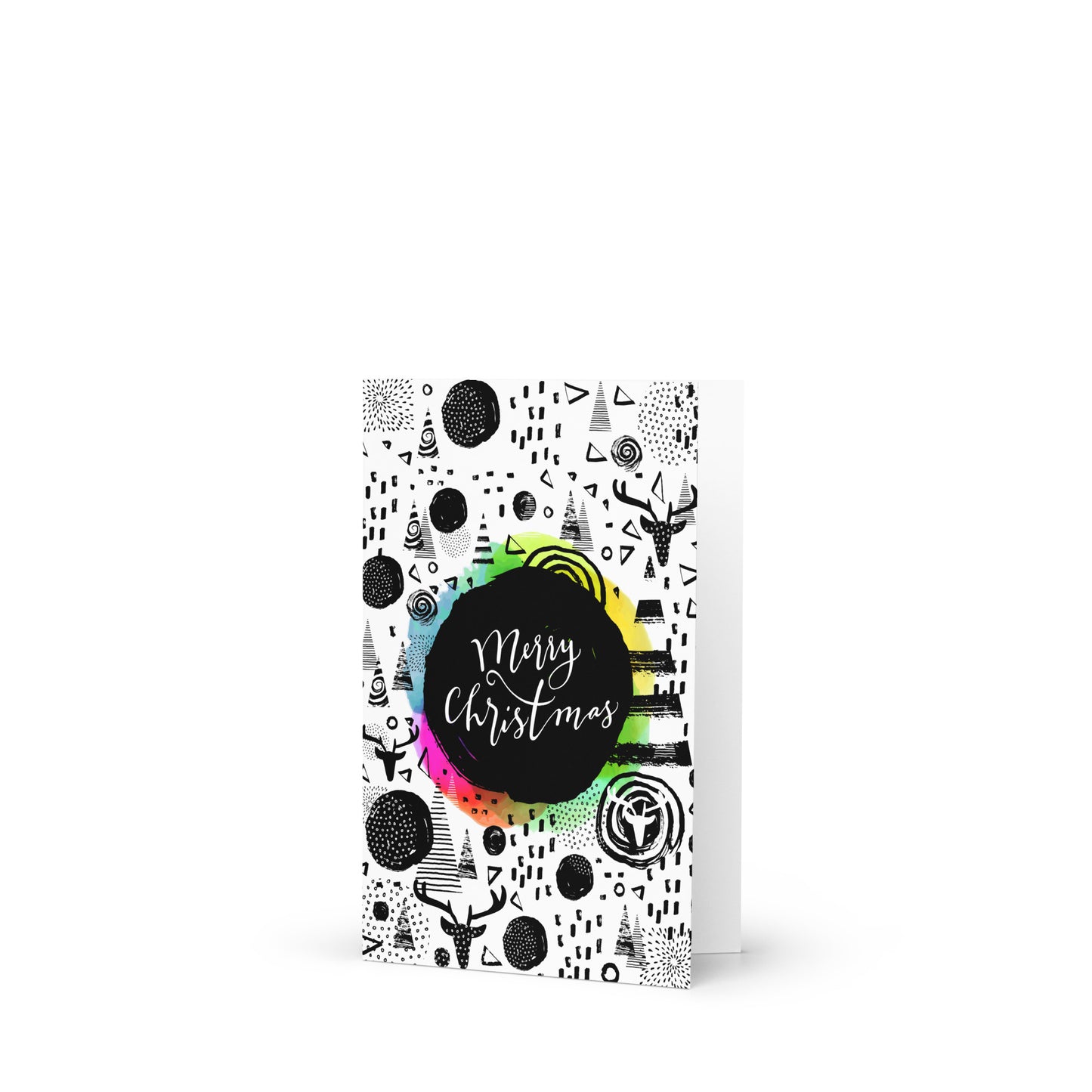 Merry Christmas - Holiday Greeting Card with Adventurous Festive Design