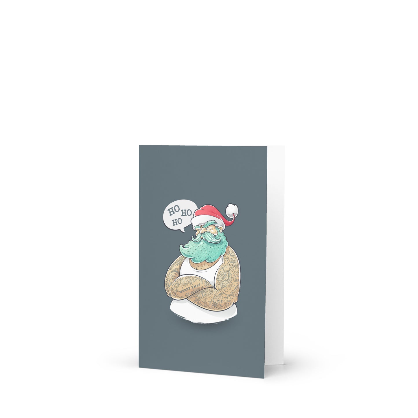 Ho Ho Ho from a Buff Santa - Funny Christmas Card
