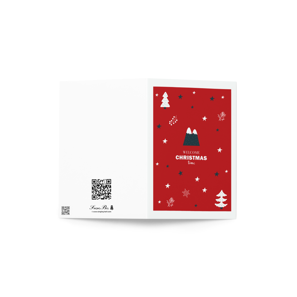 Welcome Christmas Time - Playful Christmas Greeting Card