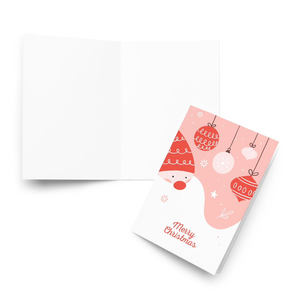 Merry Christmas and the Beard of Santa - Cute Christmas Card