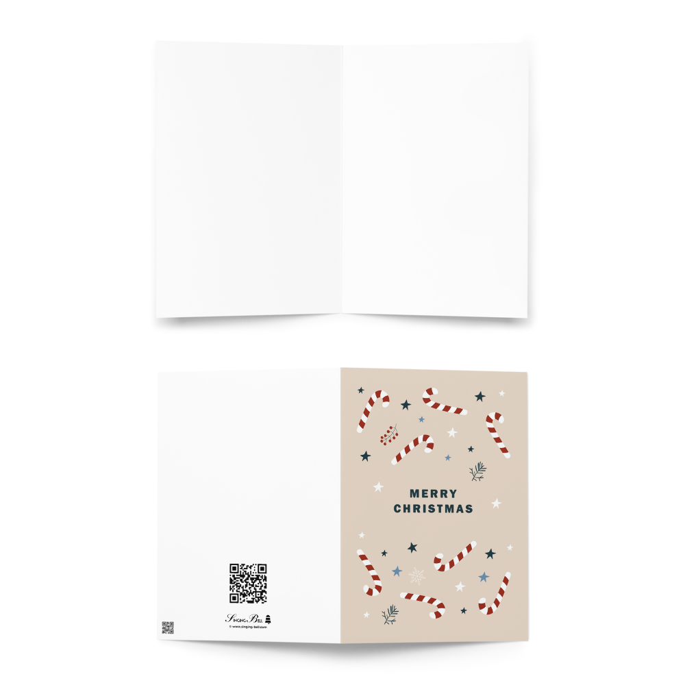 Merry Christmas (Candy Canes) - Christmas Greeting Card