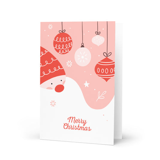 Merry Christmas and the Beard of Santa - Cute Christmas Card