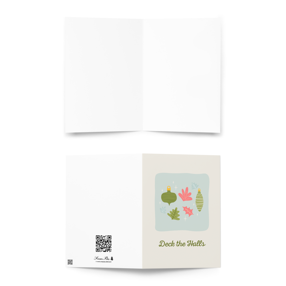 Deck the Halls - A Greeting Card About Christmas Spirit