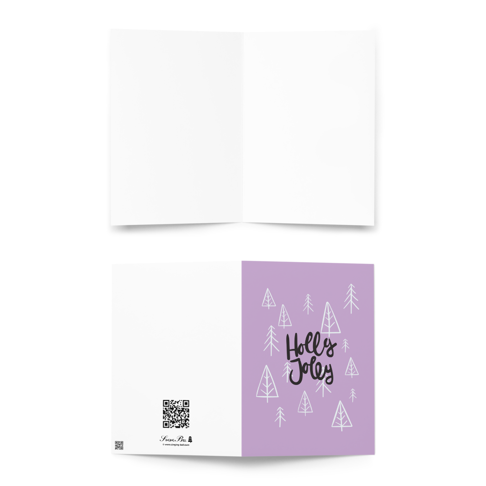Holly Jolly Xmas - Christmas Card to Wish Happy Holidays