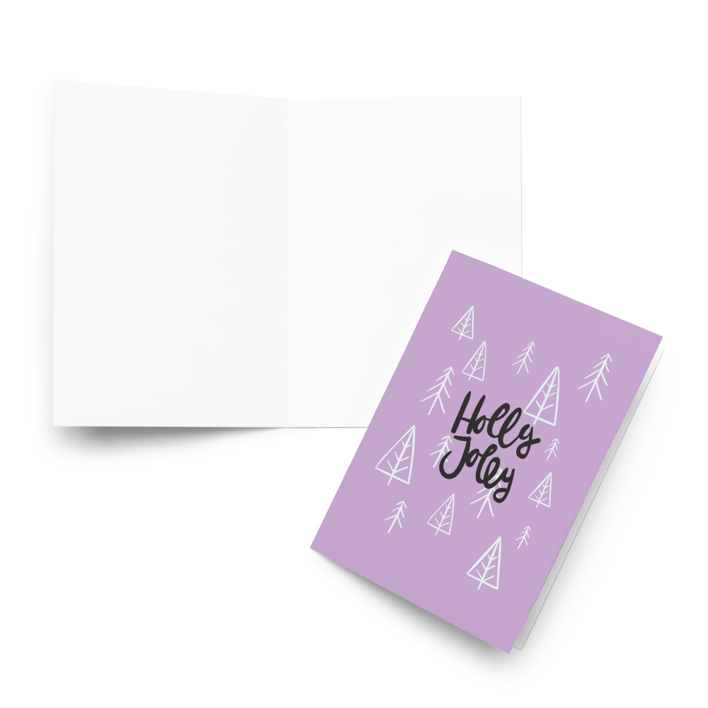 Holly Jolly Xmas - Christmas Card to Wish Happy Holidays