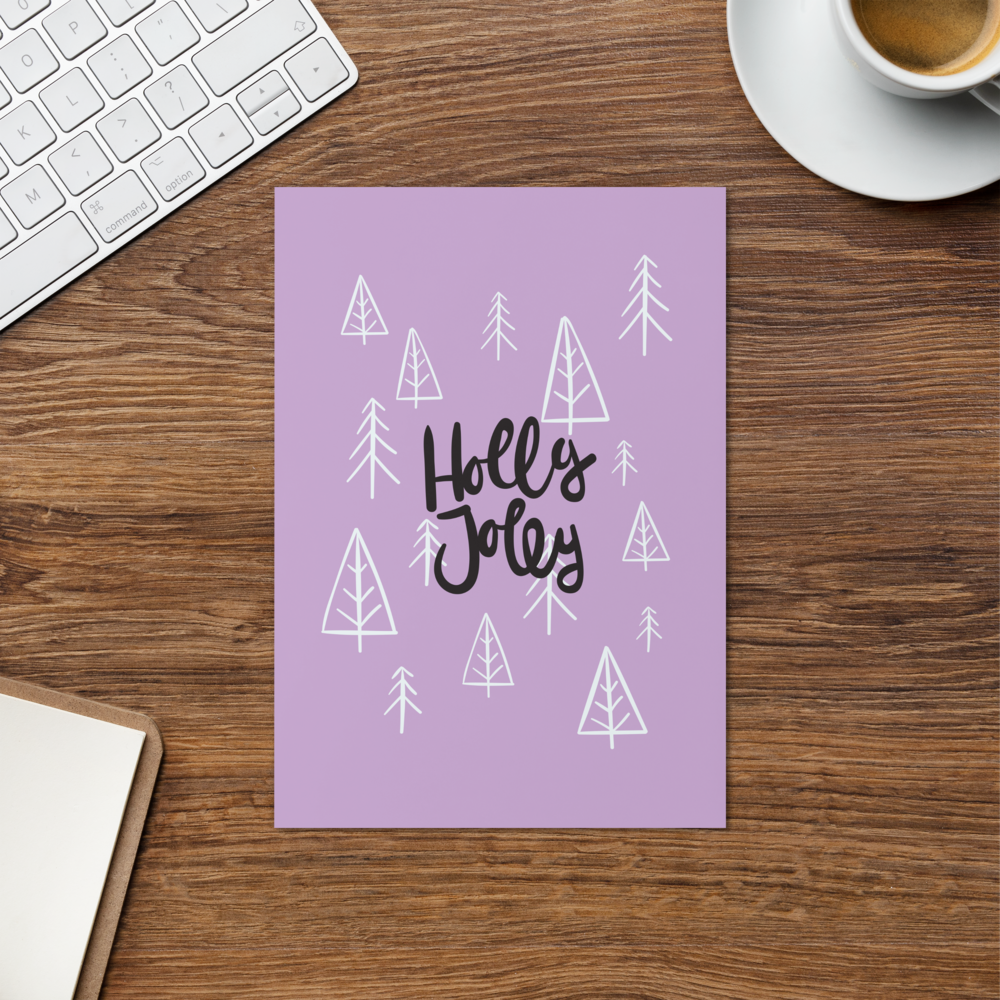 Holly Jolly Xmas - Christmas Card to Wish Happy Holidays