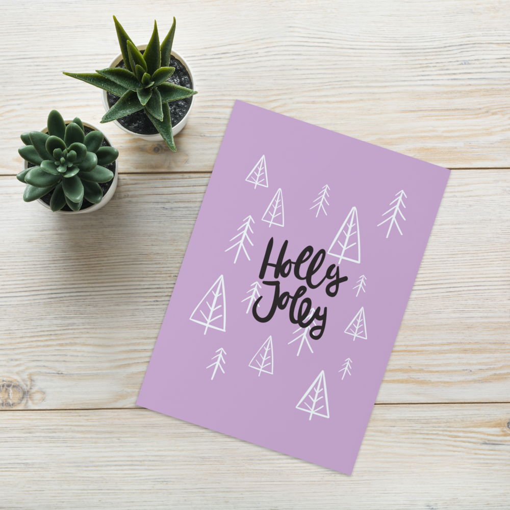 Holly Jolly Xmas - Christmas Card to Wish Happy Holidays