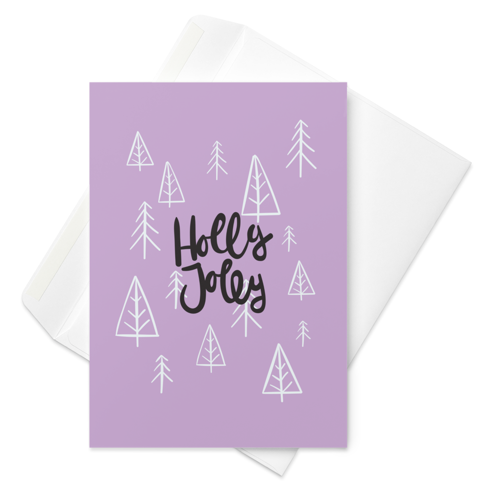 Holly Jolly Xmas - Christmas Card to Wish Happy Holidays