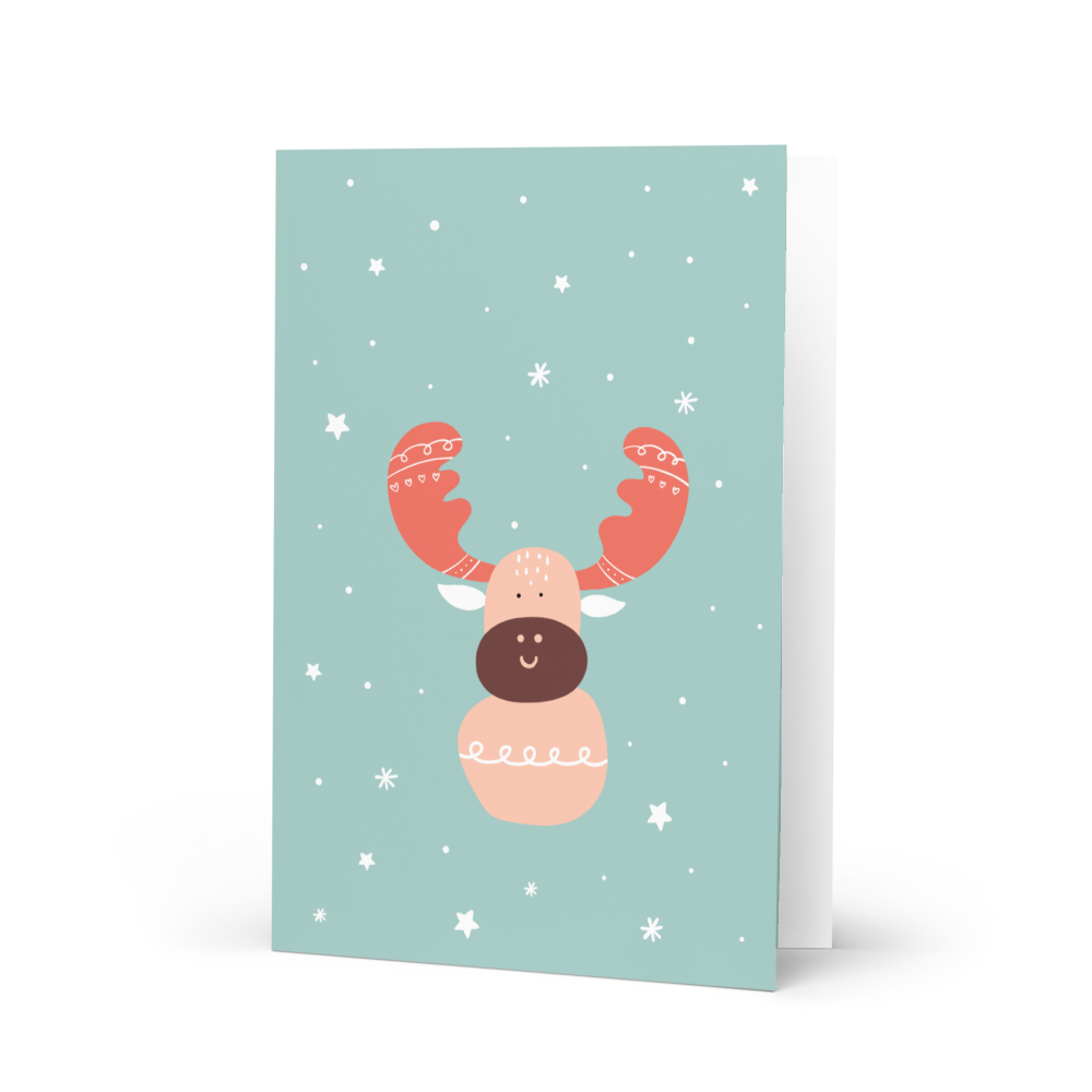 Cutest Reindeer Wishing you Happy Holidays Card