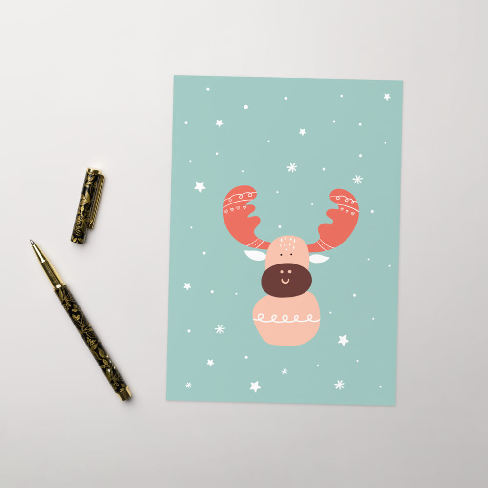 Cutest Reindeer Wishing you Happy Holidays Card