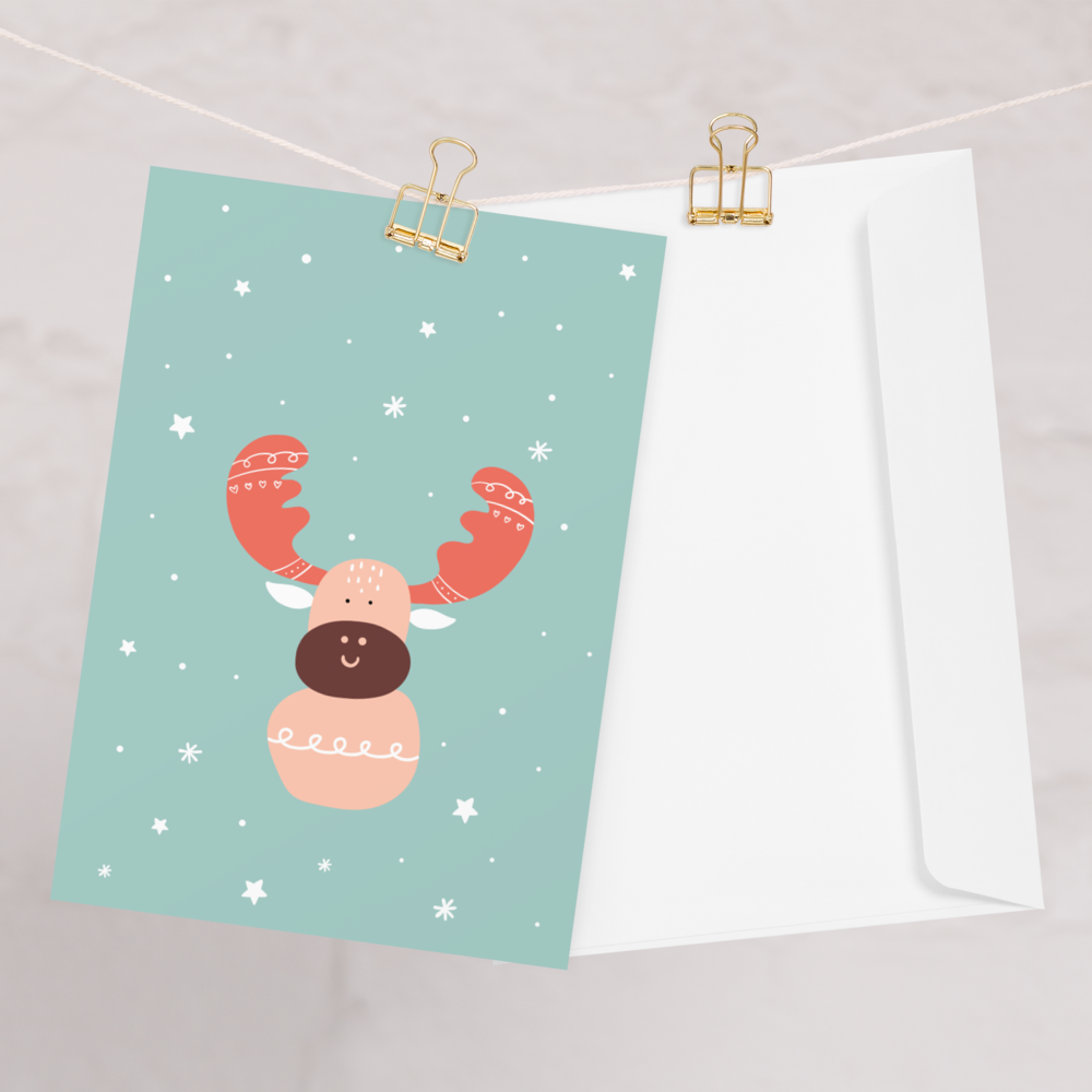 Cutest Reindeer Wishing you Happy Holidays Card