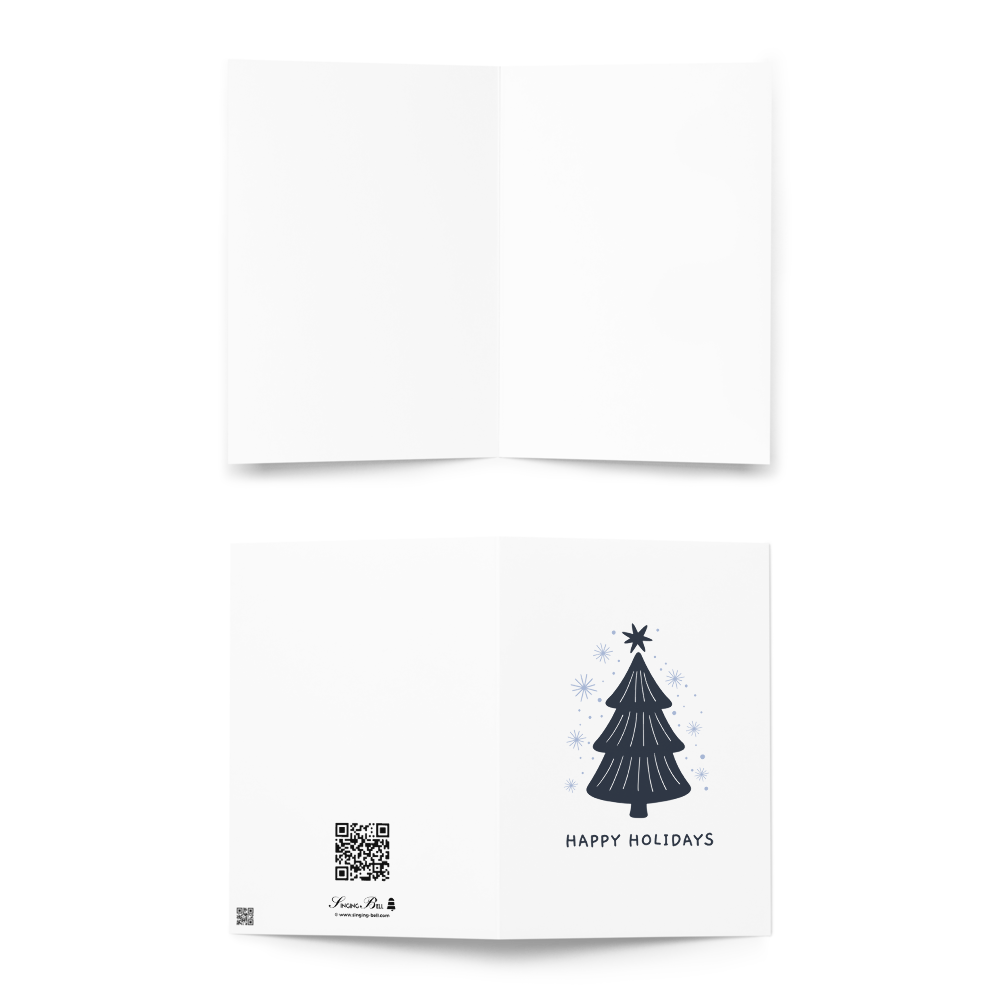 Happy Holidays - Stylish Christmas Card with Elegant Minimalism