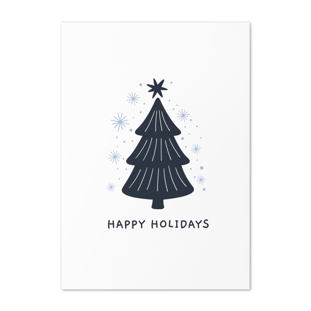 Happy Holidays - Stylish Christmas Card with Elegant Minimalism