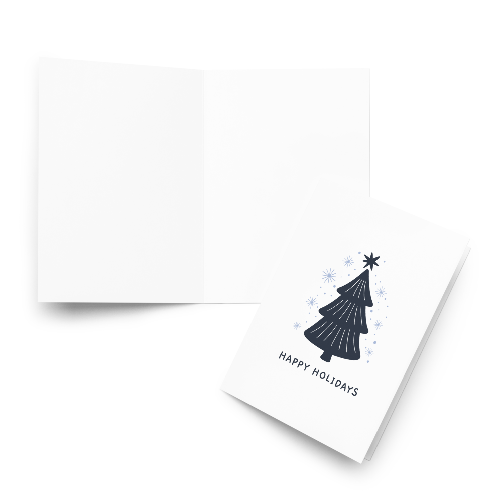 Happy Holidays - Stylish Christmas Card with Elegant Minimalism