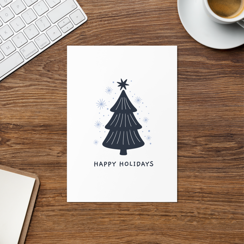 Happy Holidays - Stylish Christmas Card with Elegant Minimalism