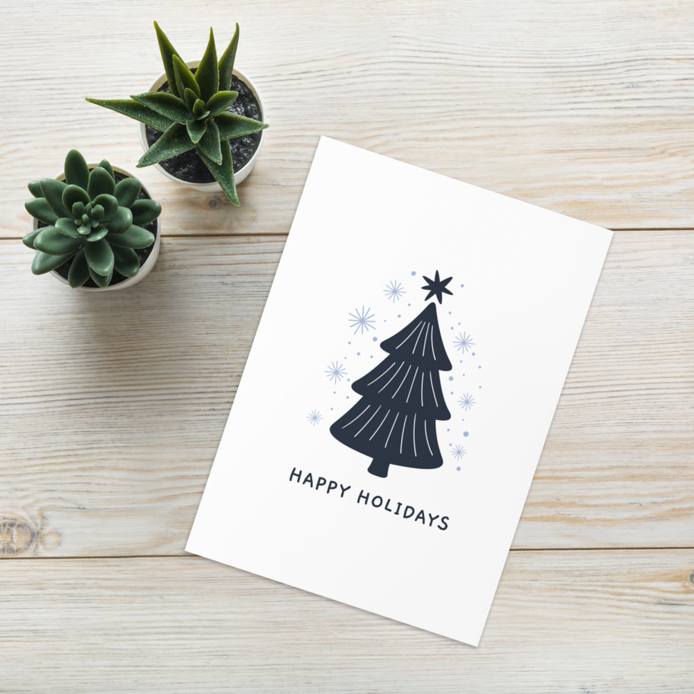 Happy Holidays - Stylish Christmas Card with Elegant Minimalism
