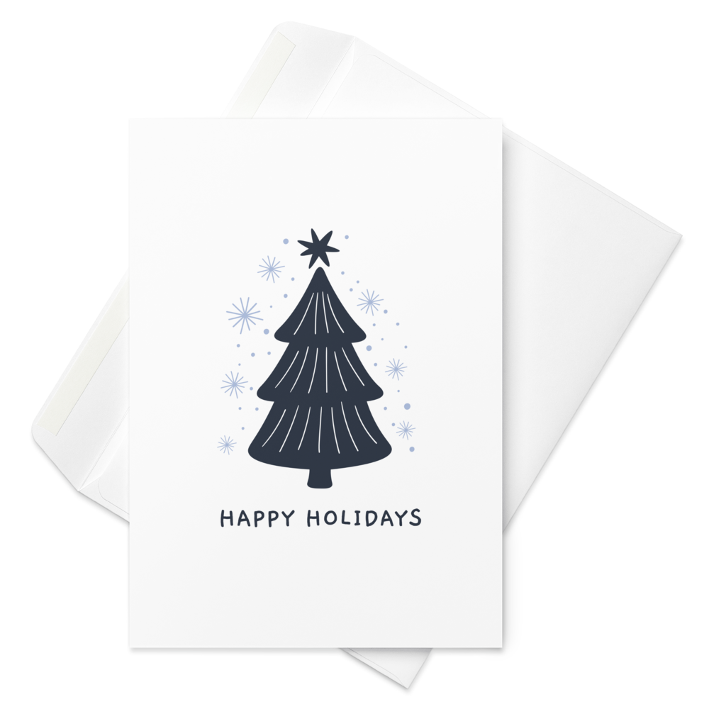 Happy Holidays - Stylish Christmas Card with Elegant Minimalism