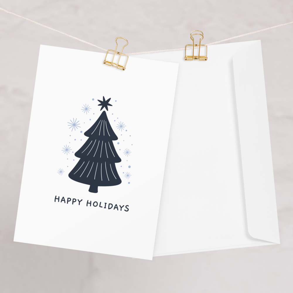 Happy Holidays - Stylish Christmas Card with Elegant Minimalism