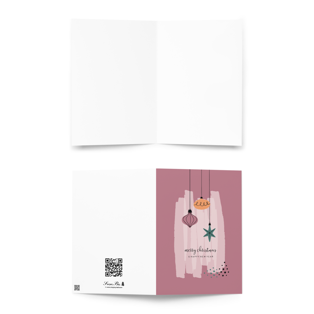 Merry Christmas and Happy New Year - A Warm Christmas Note Card