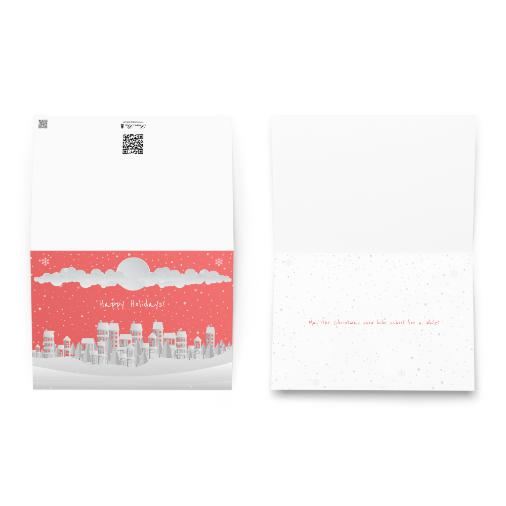 Happy Holidays! Joyful and Funny Christmas Card for Kids