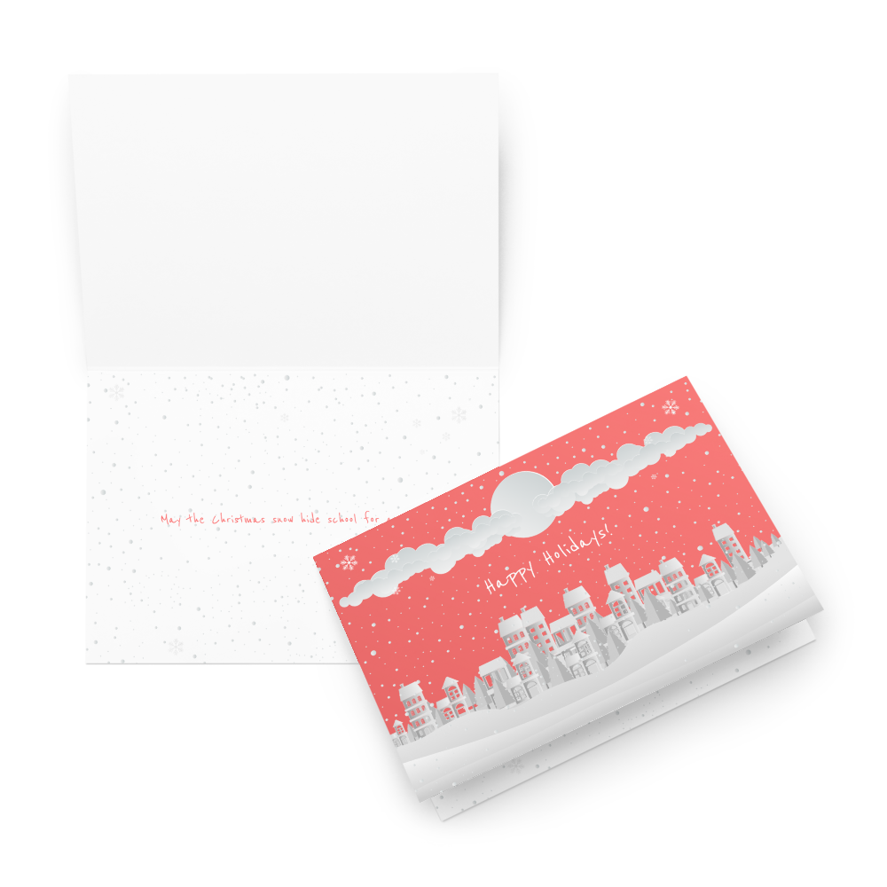 Happy Holidays! Joyful and Funny Christmas Card for Kids