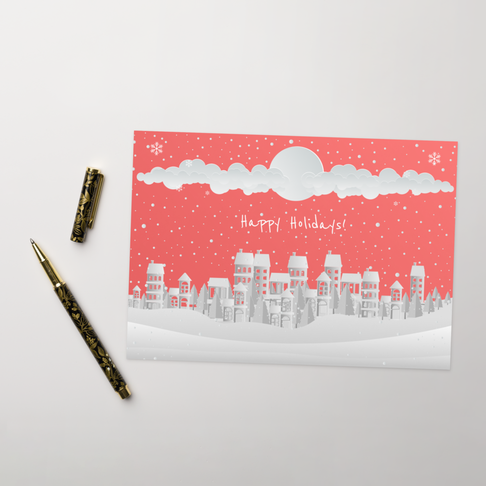 Happy Holidays! Joyful and Funny Christmas Card for Kids