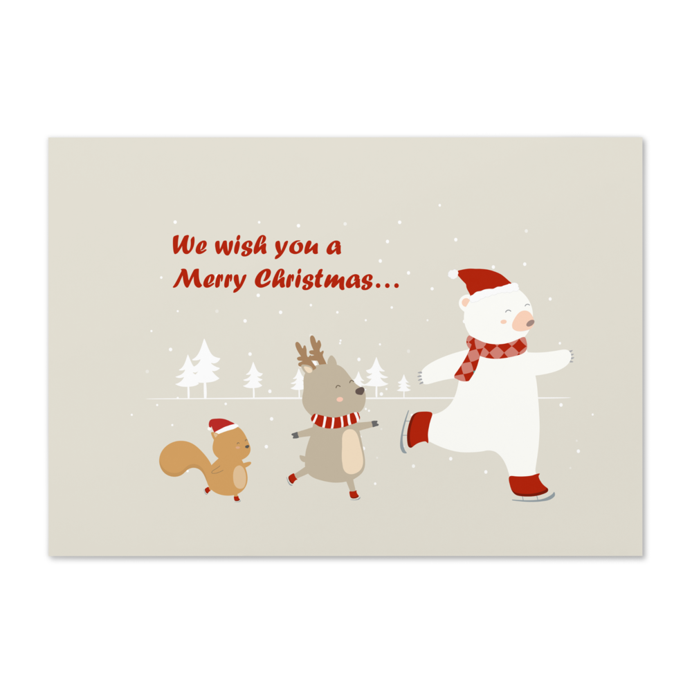 We Wish You a Merry Christmas - Funny Holiday Card for Kids