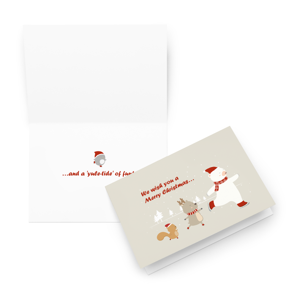 We Wish You a Merry Christmas - Funny Holiday Card for Kids