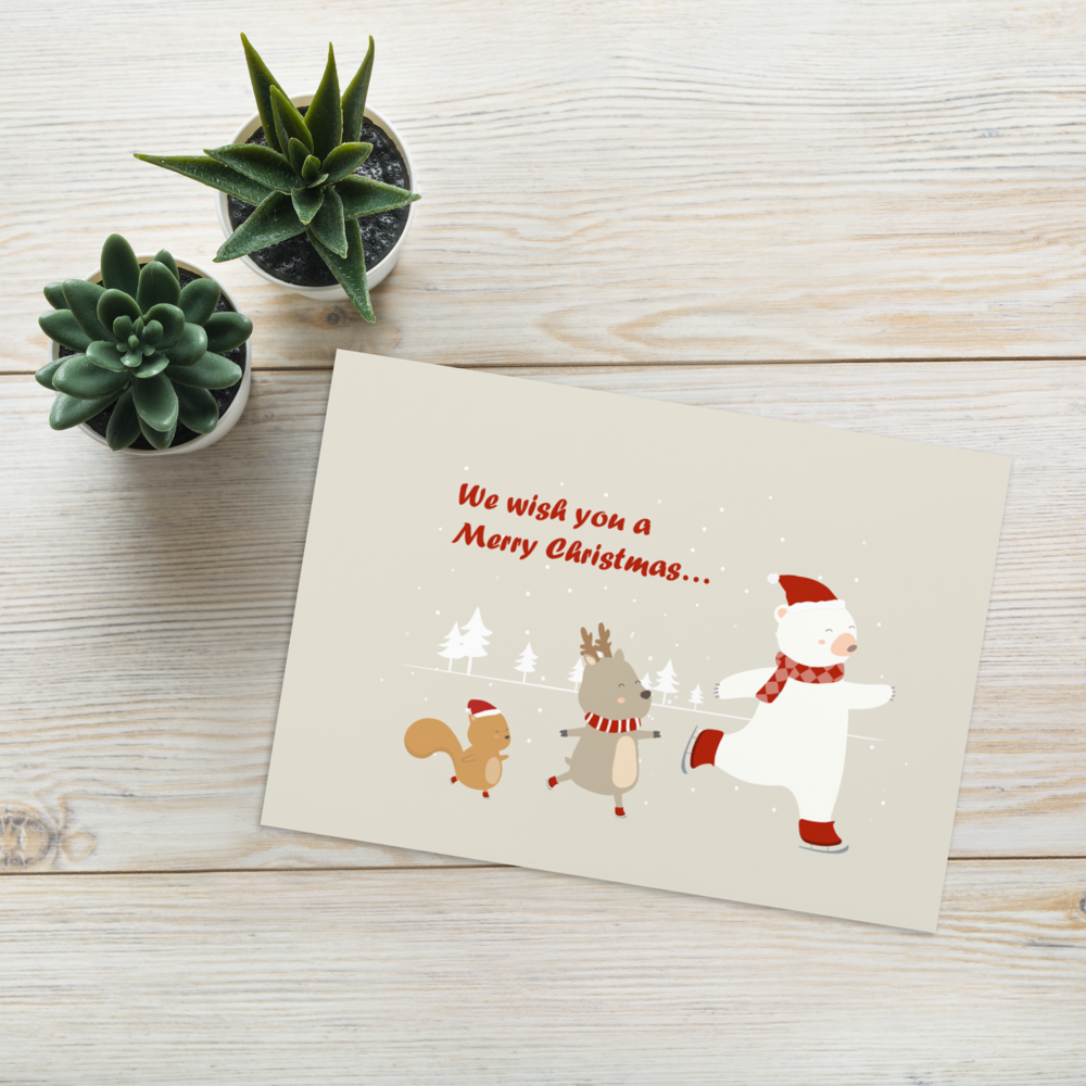 We Wish You a Merry Christmas - Funny Holiday Card for Kids