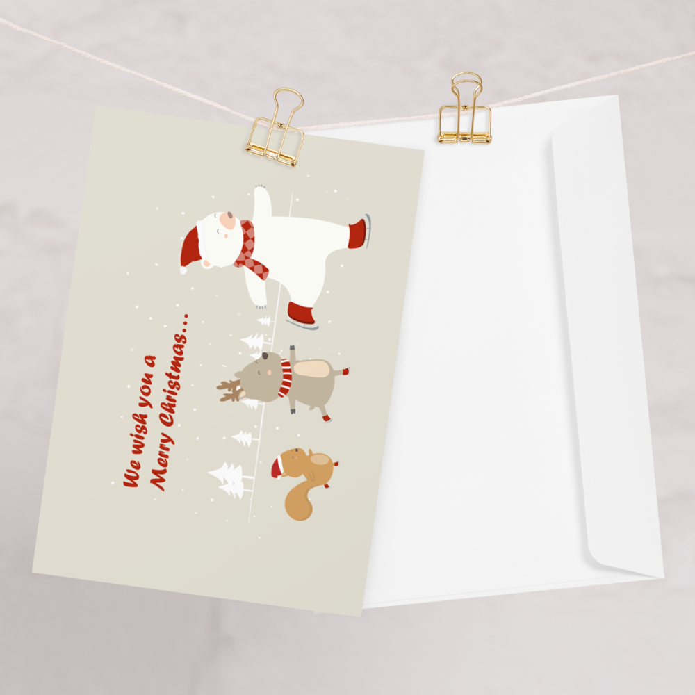 We Wish You a Merry Christmas - Funny Holiday Card for Kids