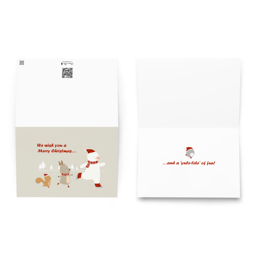We Wish You a Merry Christmas - Funny Holiday Card for Kids