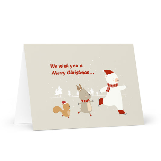 We Wish You a Merry Christmas - Funny Holiday Card for Kids