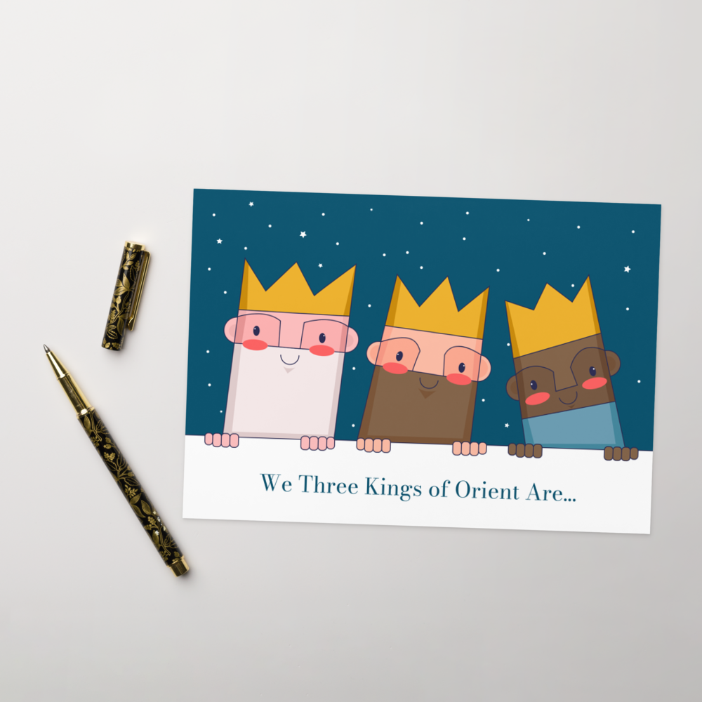 We Three Kings of Orient Are... - Funny Christmas Card for Kids