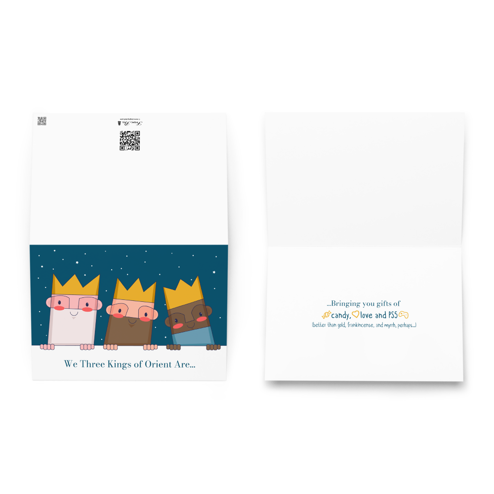 We Three Kings of Orient Are... - Funny Christmas Card for Kids