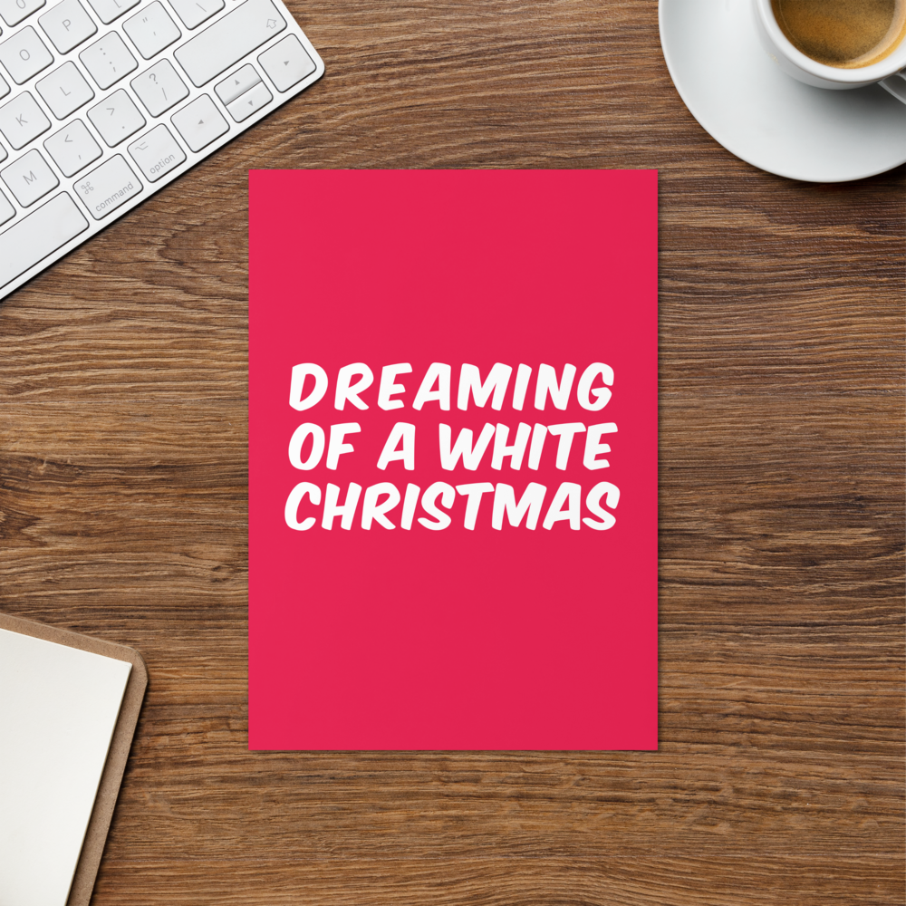 Dreaming of a White (Whipped Cream) Christmas? - Funny Christmas Card for Kids