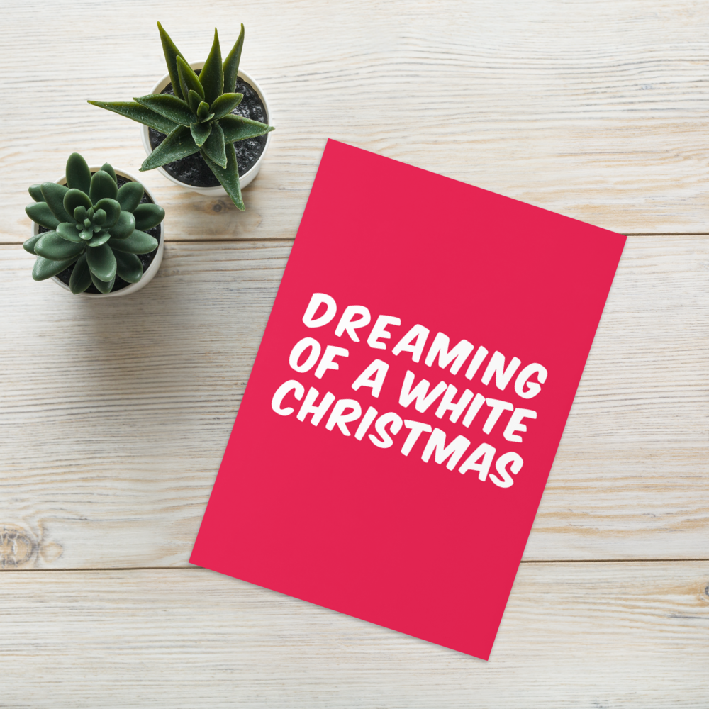 Dreaming of a White (Whipped Cream) Christmas? - Funny Christmas Card for Kids