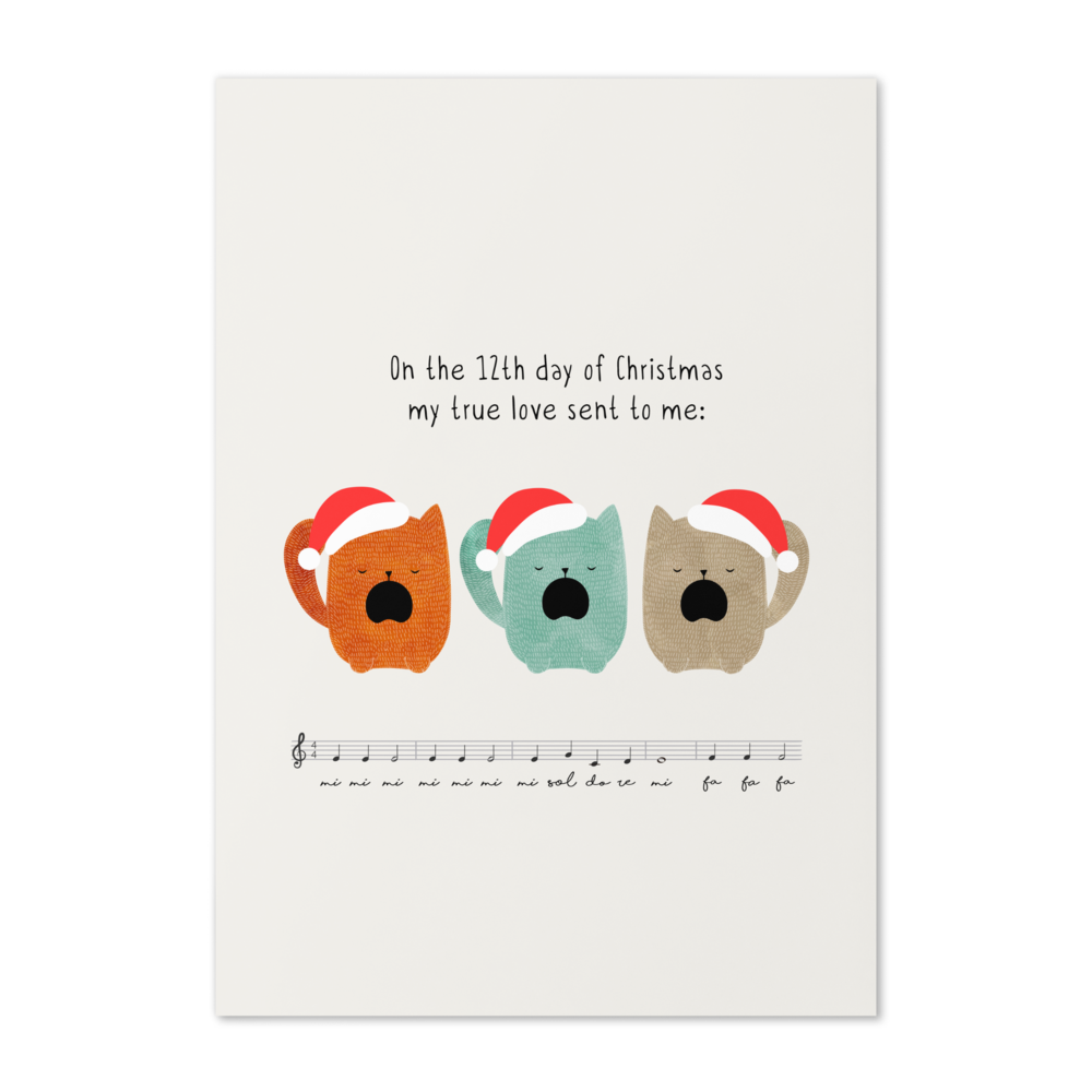 The 12 Days of Christmas - Funny Christmas Card for Kids