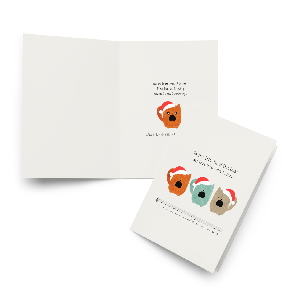 The 12 Days of Christmas - Funny Christmas Card for Kids