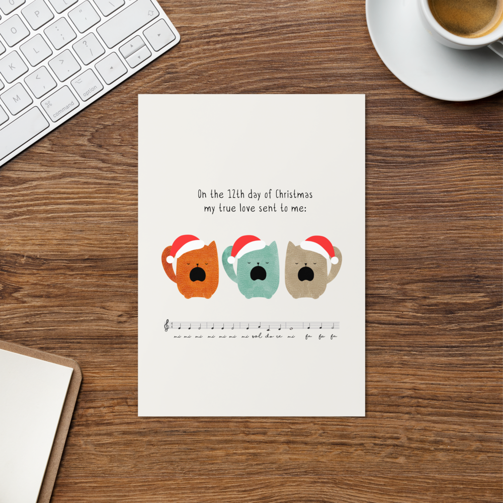 The 12 Days of Christmas - Funny Christmas Card for Kids