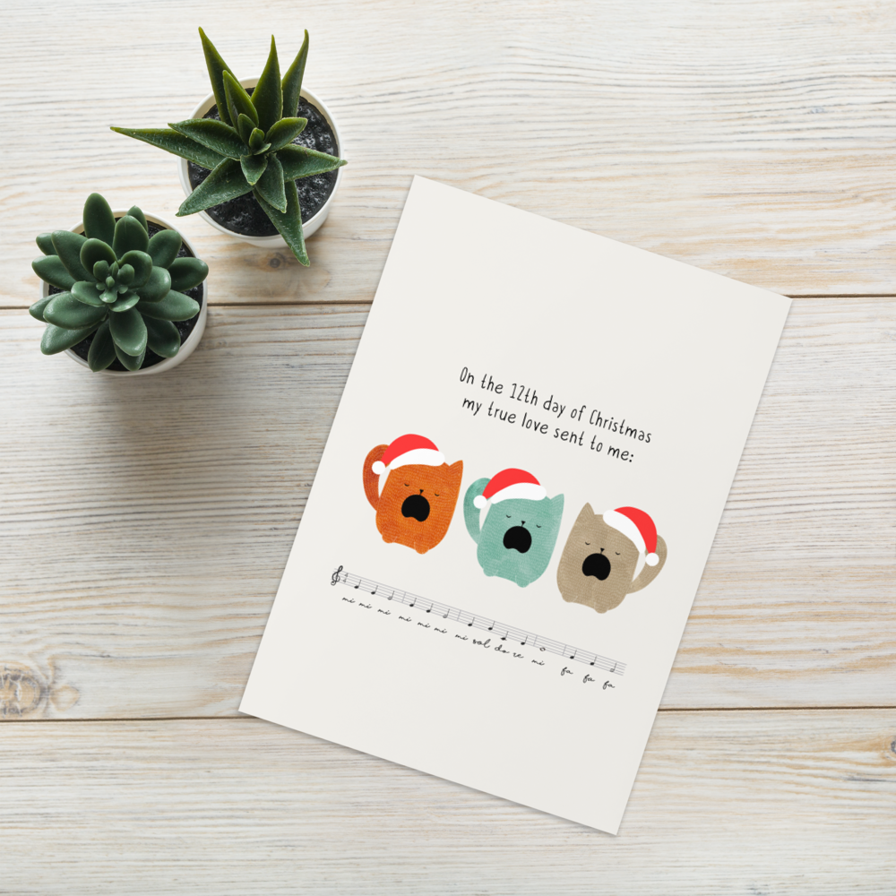 The 12 Days of Christmas - Funny Christmas Card for Kids