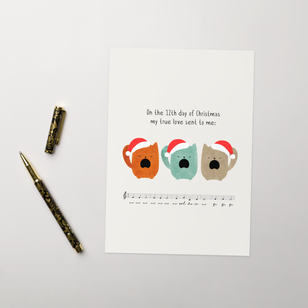 The 12 Days of Christmas - Funny Christmas Card for Kids