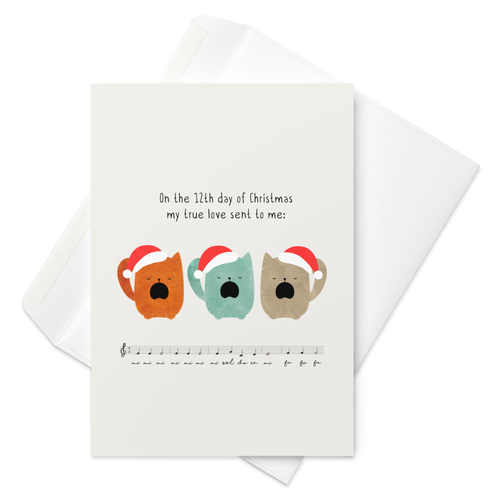 The 12 Days of Christmas - Funny Christmas Card for Kids
