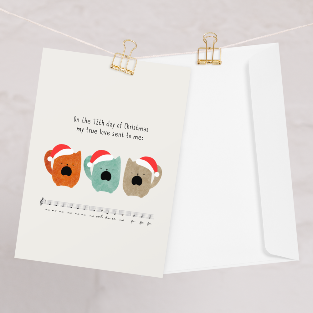 The 12 Days of Christmas - Funny Christmas Card for Kids