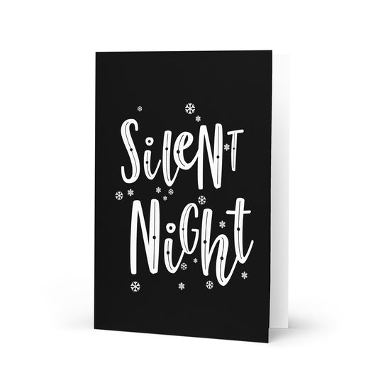 Silent Night, usually a Holy Night, too! - Funny Christmas Card for Kids