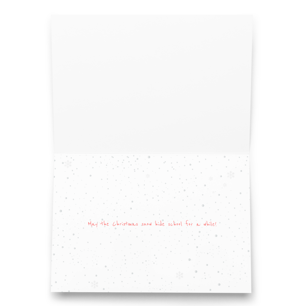 Happy Holidays! Joyful and Funny Christmas Card for Kids