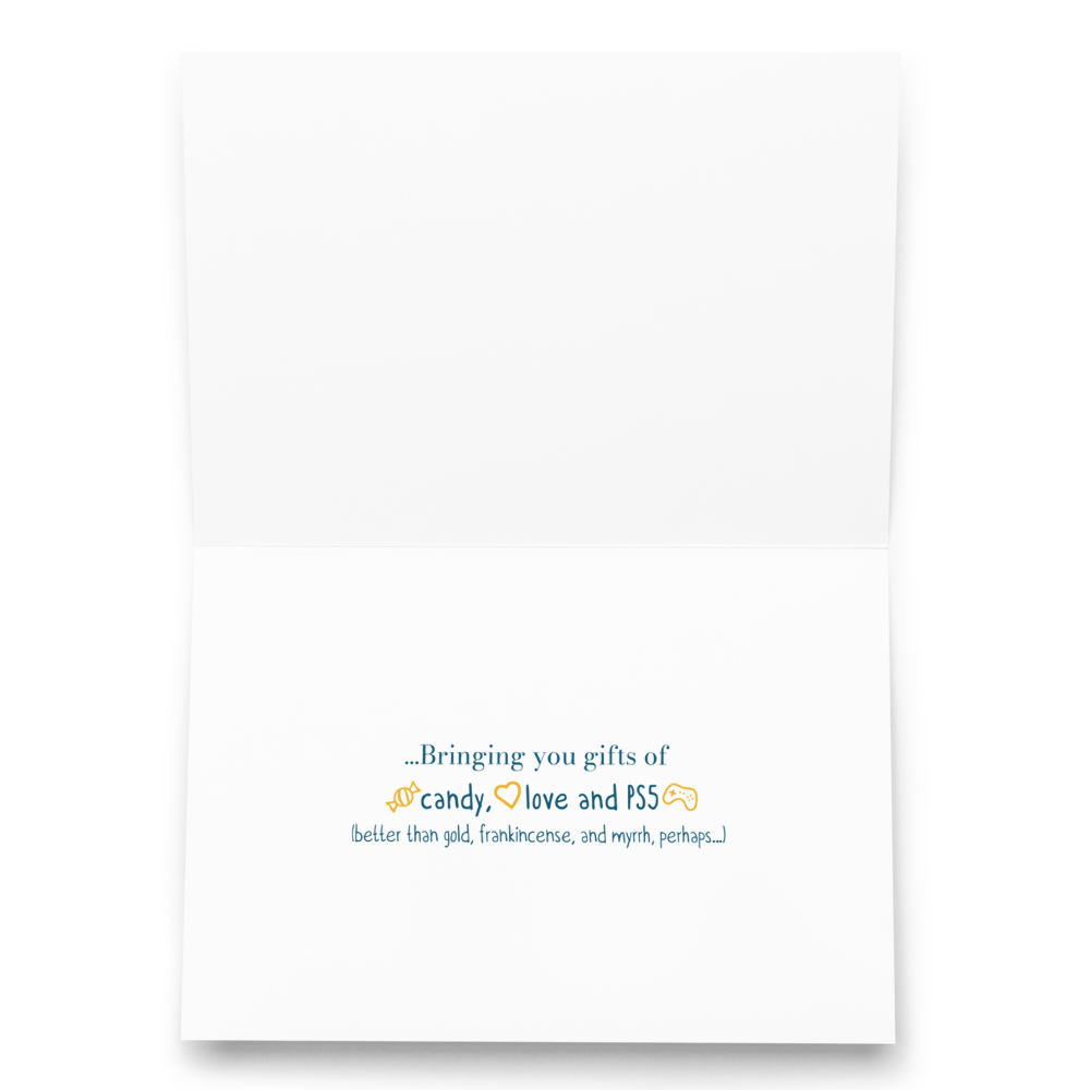 We Three Kings of Orient Are... - Funny Christmas Card for Kids