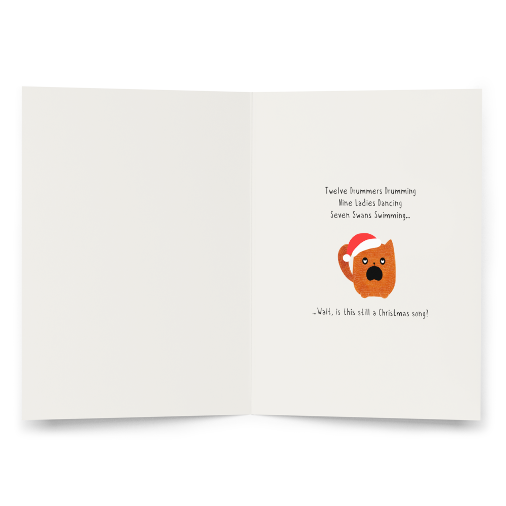 The 12 Days of Christmas - Funny Christmas Card for Kids