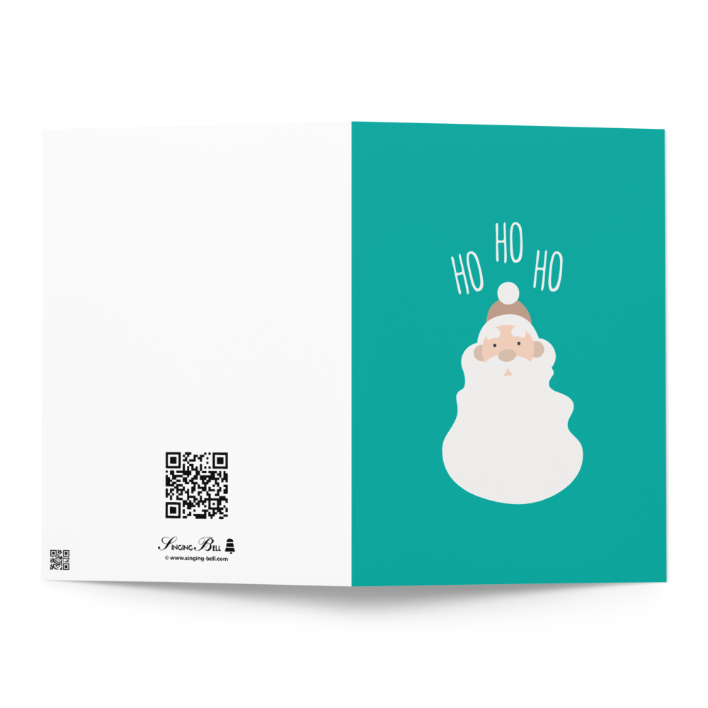 Santa Claus Goes Ho Ho Ho - Cute Christmas Note Card